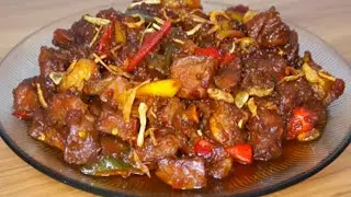 RESEP SATE GORENG DAGING KAMBING BUMBU  KECAP PEDAS MANIS DAGING EMPUK ENAK BANGET BIKIN NAMBAH