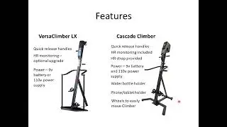 VersaClimber LX против Cascade Climber