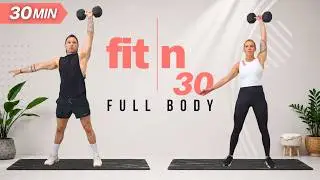 Fit in 30: тренировка с гантелями на всё тело для силы и выносливости (30 минут)