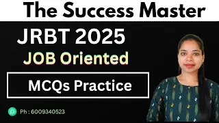 JRBT || Job oriented || Part-1 || By Susmita Ma'am || #jrbt #govtjobs