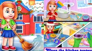 Christmas House Cleaning Game||Decoration||Makeup Salon And Spa||Christmas Tree And Gifts||New game