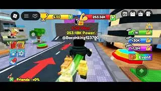 Playing eat brainrot for+1 size offline training in Roblox 
