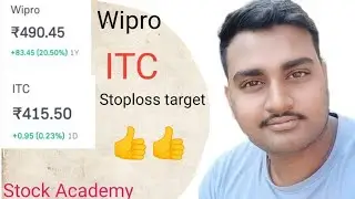 Wipro,ITC Stoploss target 👍👍 2024#youtube #free