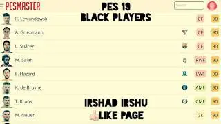 Pes 2019 blackball upgrade player All details &rating