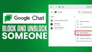 How To Block And Unblock Someone On Google Chat (EASY & FAST)