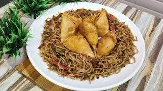 सर्दियों की स्पेशल 😍 चाउमीन फिलिंग वाला समोसा | New Style Chowmein Samosa Recipe | Crispy & Tasty