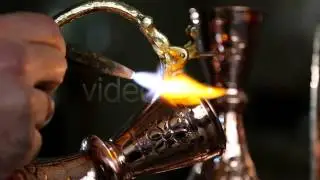 Copper Pitcher Work  - Stock Video