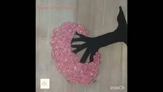 Make a fancy tree with cardboard #walldecor #hr creative art