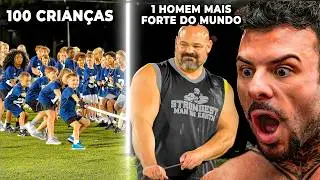 100 Crianças contra o Homem mais Forte do Mundo |  @MrBeast ​