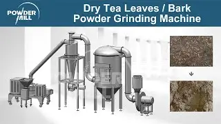 Dry Tea Leaves Powder Grinding Machine, Bark Ultrafine Grinder Milling Machine - Mill Powder