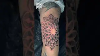 Mesmerizing Dotwork Mandala Tattoo Elbow Tattoo #shorts