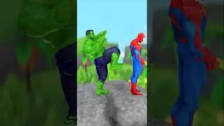 Hulk Kicks Spider Man off the building Funny Animation The Best Laugh #spiderman #funny