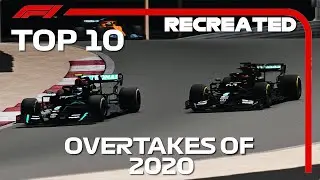 F1 2020 GAME: RECREATING THE TOP 10 BEST OVERTAKES OF 2020