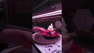 Automatic tray system in Japan delivering ice creams to restaurant table