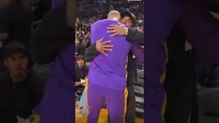 Lehandshake aka Lebron meets kyrie Irvin court side #lebronjames #nbahighlights #playoffs #shorts