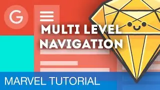 Multi-Level Dropdown Navigation &bull; Prototyping with Marvel (Tutorial)