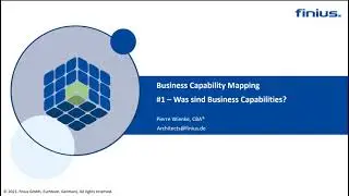 Business Capability Mapping #1 - Was sind Business Capabilities?