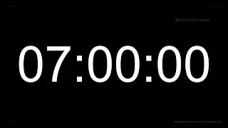 7 Hour Timer ⏱️ | Clean & Simple Countdown | Long 4K Timer Video | Timers For Everyone