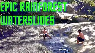 Epic rock waterslides & rainforest free camping  Babinda Boulders & Josephine Falls  Caravan camping