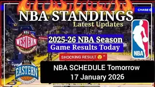 NBA STANDINGS TODAY SHOCK NOW 😯 as of January 16,2026 | GAME RESULTS | NBA SCHEDULE January 17,2026😯