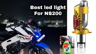Ns200 LED light installation and coolant change || 
