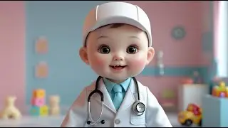 🩺🎶 I Am a Doctor Song for Kids | Doctor Pretend Play Rhyme & 3D Cartoon ✨