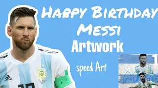 Happy Birthday Messi | Tribute | Special Wallpaper | Speed art | Messi Malayalam Whatsapp status