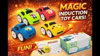 Magic Induction Toy Car 🚗 Draw a Line & Watch It Follow | Kids Toy
