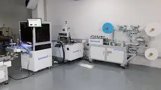 Automatic 3 Ply Face Mask Making Machine With Visual Inspection System and Packaging Function