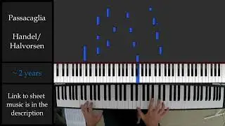 Piano Progress, 900hrs, Passacaglia - Handel/Halvorsen