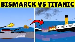 Bismarck vs Titanic | The Dream vs The Weapon | Animation