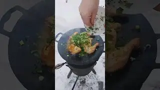 Уличная еда Сочи Лазаревское курица на садже