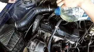 Что будет есть залить в двигатель воды + песок без масла  Volkswagen Passat B3