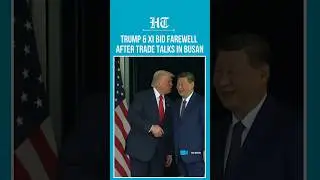 Trump,  Xi Conclude Busan Trade Talks, Hint at Better U.S.-China Ties | #shorts