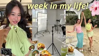 BUSY WEEK IN MY LIFE 💐 modelling for the first time, seeing friends, influencer events | VLOG