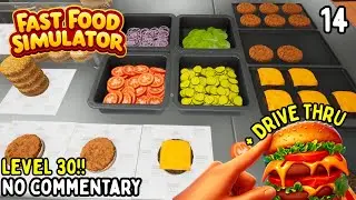 Fast Food Simulator 🍟 CHEESE BURGERS!! 🧀 + LEVEL 30 | Longplay No Commentary #14