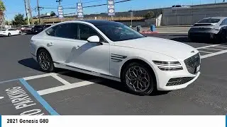 2021 Genesis G80 Genesis Dublin Tri_Valley TRIM Livermore Pleasanton San_Ramon Uyuni White  KMTGC4S