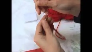 Как нанизывать бусины на пряжу