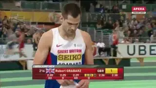Robert Grabarz 2.33  ( World indoor championship. Men's high jump final. Portland 19.03.2016 )