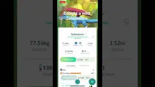 I caught a wild  salamance 🤩🤩🤩