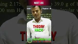 Theory of Solutions Class 12 | Jee advanced | NEET JEE #shorts