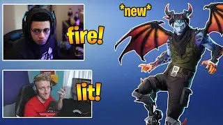 Streamers React To *NEW* MALCORE SKIN & EVIL EYE PICKAXE! Fortnite Funny Moments!