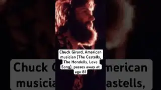 Chuck Girard, American musician, passes away at 81 #death #music #singer #christianmusic #rip