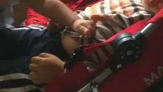 Playing with my fat little brother&rsquo;s belly button