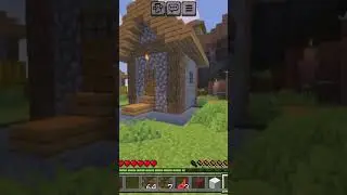 Minecraft house with a￼ moat #minecraft ￼