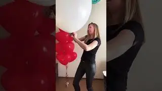 Large white balloon. Inflate with helium large balloon. White balloons.