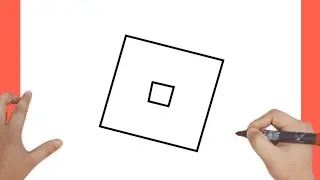 How To Draw Roblox Logo | Easy Drawing