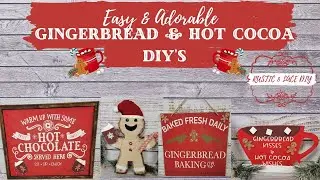 EASY GINGERBREAD DIY'S/ADORABLE HOT COCOA DIY'S/GINGERBREAD KISSES & HOT COCOA WISHES COLLABORATION