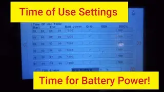 NHX Startup 7 System Settings Time Of Use Setting
