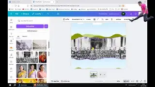 Canva Technical 2 : add shape and frame, make picture background